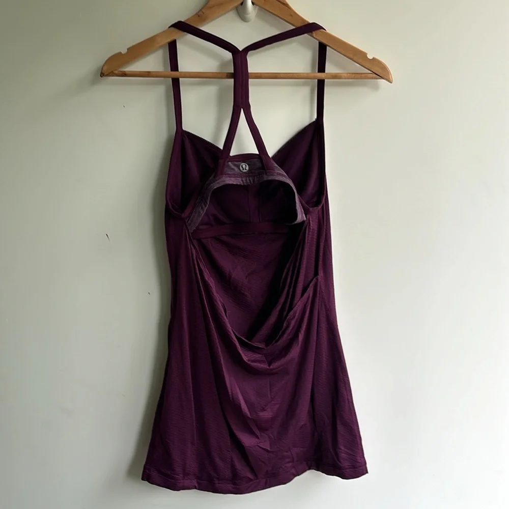 Lululemon C.Y.B. Tank Top Open Back Built-in Bra - Picture 6 of 8